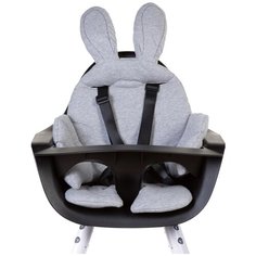 Стульчик для кормления Childhome Evolu 2 Jade Green с подушкой Rabbit grey