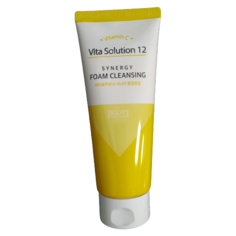 Очищающая пенка для лица с витамином С JIGOTT Vita Solution 12 Synergy Foam Cleansing 180 мл.