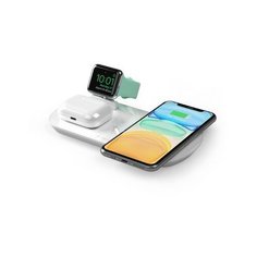 Беспроводное зарядное устройство Deppa 3в1 (D-24010) для Apple iPhone/ Watch (1-5ser)/ Air Pods 17.5W Белый