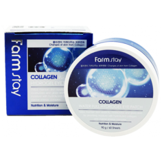 Гидрогелевые патчи для области вокруг глаз с коллагеном FarmStay Collagen Water Full Hydrogel Eye Patch 90 гр./ 60 шт./ 30 пар.