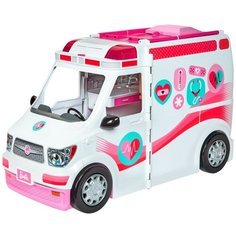 Barbie Машина скорой помощи (FRM19) белый/розовый