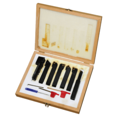 Набор JET из 7 резцов 16х16мм с мех.креплением твердосплавных пластин (BD-8)