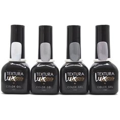 Набор для маникюра Textura lux Color Gel, 4 шт., 12 мл, grey