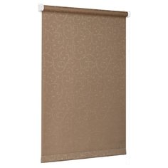 Рулонная штора с направляющими струнами Delfa "Сантайм-жаккард Прима Какао", 62*170 см