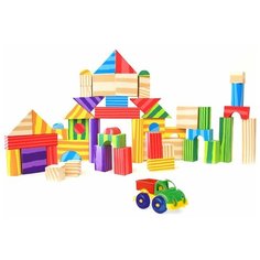 Конструктор Knopa Набор "Архитектор", 54 элемента и 4 машинки