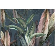 Фотообои виниловые на флизелиновой основе Polimar "Экзотические листья", Арт. 144-391, 400см х 270см (ШхВ)
