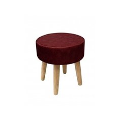 Пуф Plain Lux круглый, цвет ягодный Эскар