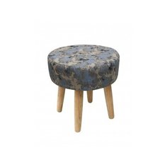 Пуф Fog круглый, цвет бежево-голубой Эскар