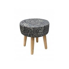 Пуф Stone круглый, цвет синий Эскар