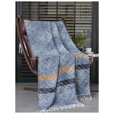 Плед хлопковый с акрилом KARNA FADERN 130х170