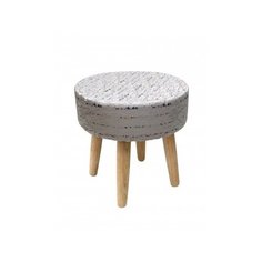 Пуф Rosemary круглый, цвет серебро Эскар