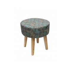 Пуф Fog круглый, цвет бежево-бирюзовый Эскар