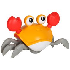 Интерактивная развивающая игрушка Smart Baby Шустрый краб, оранжевый
