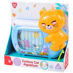 Интерактивная развивающая игрушка PlayGo Curious Cat Aquarium, голубой/оранжевый