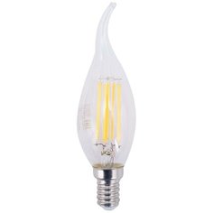 Лампа светодиодная Gauss LED Filament E14 11 Вт свеча на ветру прозрачная 720 лм, тёплый белый свет