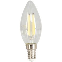 Лампа светодиодная филаментная Osram E14 220 В 5 Вт свеча прозрачная 520 лм белый свет, для диммера