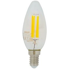 Лампа светодиодная Osram E14 220 В 5 Вт свеча 660 лм, тёплый белый свет