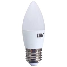 Лампа светодиодная IEK свеча Е27 7 Вт 3000 К свет тёплый белый