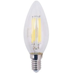 Лампа светодиодная Gauss LED Filament E14 11 Вт свеча прозрачная 750 лм, нейтральный белый свет