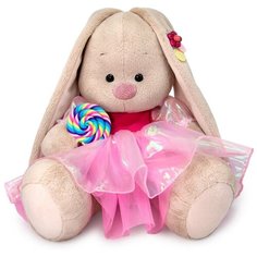 Мягкая игрушка Budi Basa в подарочной коробке - Зайка Ми - Карамель, Розовое ассорти, 18 см Basik&Co