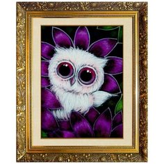 Алмазная мозаика Милато "Белый совенок" N-150 Milato