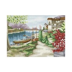 Алмазная мозаика Белоснежка "У реки" 085-ST