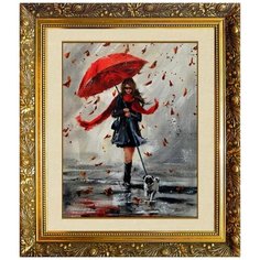 F-258 Алмазная мозаика милато "Под зонтом" Milato