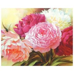 Ah35111 Алмазная мозаика Алмазное хобби "Разноцветные пионы"
