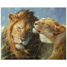 Ah09211 Алмазная мозаика Алмазное Хобби "Львинная нежность"