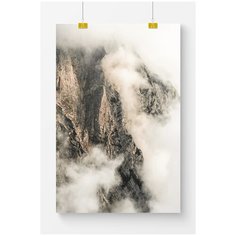 Постер для интерьера Postermarkt Туман в горах, 50х70 см, в тубусе