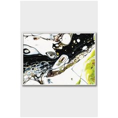 Постер на стену для интерьера Postermarkt Абстракция №1, постер в белой рамке 30х40 см, постеры картины для интерьера в белой рамке