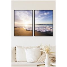 Постеры для интерьера Postermarkt Набор из двух постеров в черных рамках 30х40 см, постеры картины для интерьера в черных рамках, Набор постеров №265