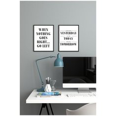 Постеры для интерьера Postermarkt Набор из двух постеров, размер 40х50 см, постеры картины для интерьера в тубусе, Набор постеров №129