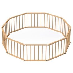 Большой детский игровой манеж-трансформер, 10 секций, натура Посиделкин