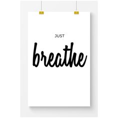 Постер на стену для интерьера Postermarkt Мотивация Just breath, размер 60х90 см, постеры картины для интерьера в тубусе