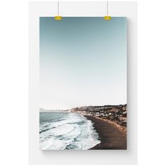 Постер для интерьера Postermarkt Коричневый берег №2, 40х50 см, в тубусе