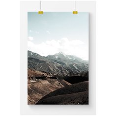 Постер на стену для интерьера Postermarkt Горный массив, размер 40х50 см, постеры картины для интерьера в тубусе