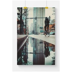 Постер на стену для интерьера Postermarkt Город №6, размер 40х50 см, постеры картины для интерьера в тубусе