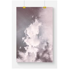Постер на стену для интерьера Postermarkt Розовые облака, размер 40х50 см, постеры картины для интерьера в тубусе