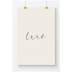Постер на стену для интерьера Postermarkt Мотивация Love №2, размер 70х100 см, постеры картины для интерьера в тубусе