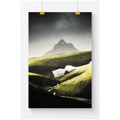 Постер на стену для интерьера Postermarkt Природа Исландии №3, размер 60х90 см, постеры картины для интерьера в тубусе