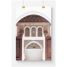 Постер на стену для интерьера Postermarkt Восточная дверь №2, размер 50х70 см, постеры картины для интерьера в тубусе