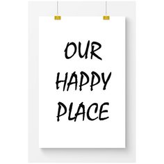 Постер на стену для интерьера Postermarkt Мотивация Our happy place, размер 50х70 см, постеры картины для интерьера в тубусе