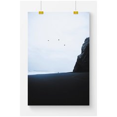 Постер на стену для интерьера Postermarkt Темный берег №2, размер 50х70 см, постеры картины для интерьера в тубусе