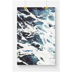 Постер на стену для интерьера Postermarkt Морская пена, размер 70х100 см, постеры картины для интерьера в тубусе