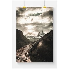 Постер на стену для интерьера Postermarkt Горы №10, размер 50х70 см, постеры картины для интерьера в тубусе