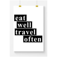 Постер на стену для интерьера Postermarkt Мотивация Eat well, размер 50х70 см, постеры картины для интерьера в тубусе