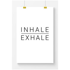 Постер на стену для интерьера Postermarkt Мотивация Inhale Exhale, размер 70х100 см, постеры картины для интерьера в тубусе