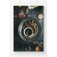 Постер на кухню Postermarkt Тарелка, 40х50 см, в тубусе