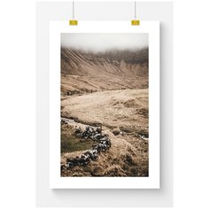 Постер на стену для интерьера Postermarkt Природа в коричневых тонах №4, размер 40х50 см, постеры картины для интерьера в тубусе